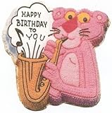 Wilton Pink Panther Playing a Saxophone Sax Jazz Cat Music Horn Cake Pan (502-3902, 1982) Retired