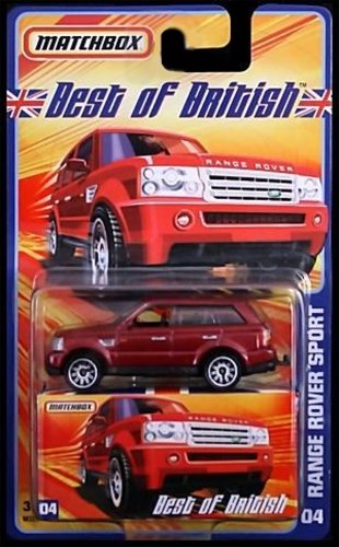 RANGE ROVER SPORT Matchbox Best of British Series Red Range Rover Sport 1:64 Scale Collectible Die Cast Metal Toy Car Model #4 of 12