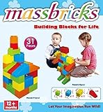 UPC 840311000494 product image for Massbricks Building Blocks For Life, 31 Pieces | upcitemdb.com