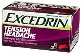 Search : Excedrin Regular Strength Pain Reliever, Tension Headache, 50-Count Caplets (Pack of 2)