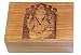 Wooden Storage Box - Carved Ganesh - 4" x 6"