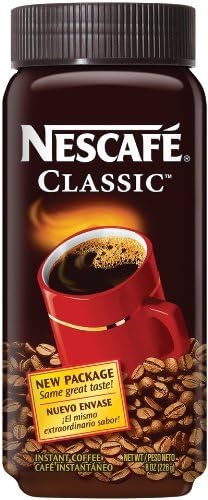 Roll over image to zoom in Nescafe Classic Instant Coffee, 8 Ounce Jar