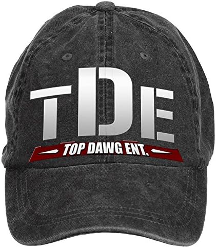 WHUO Unisex TDE Kendrick Lamar Vintage DIY Adjustable Baseball Hat Black