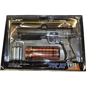 JT ER2 Pump Paintball Gun + Paintballs + Co2 Kit - Clear JT ER2 Pump Paintball Gun + Paintballs + Co2 Kit - Clear