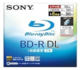 SONY 日本製 ビデオ用BD-R 追記型 片面2層50GB 6倍速 プリンタブル 単品 BNR2VBPJ6
