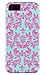 DandyCase 2in1 Hybrid High Impact Hard Sea Green Flower Pattern + Pink Silicone Case Cover For Apple iPhone 5S & iPhone 5 (not 5C) + DandyCase Screen Cleaner