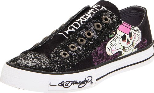 Ed Hardy Women's Lowrise Glitter Sneaker