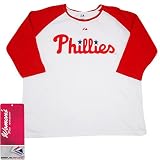 Philadelphia Phillies Women's PLUS Size Raglan Tee by Majestic Athletic