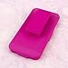 iPhone SE / 5S / 5 Clip Case, MPERO Collection 3 in 1 Tough Hot Pink Kickstand Case for Apple iPhone SE / 5S / 5