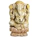 South Indian Hand Carved Wood Ganesh Statue