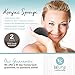 Konjac Sponge with Activated Charcoal - 2 Pack - Konjac Facial Sponge - FREE All-Natural Skin Care eBook & Suction Hook - La Lune Naturals 100% Pure Konjac Cleansing Sponge, Facial Cleansing for Acne