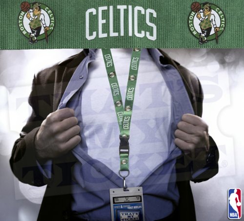 Boston Celtics Lanyard with Ticket Holder - Leprachaun Logo