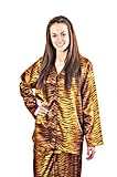 Up2date Fashion Women's Pj Set, Style#pj02, Brown Animal Print