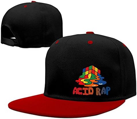 HIPOP Acid Rap Cube Contrast Color Baseball Hats With Red