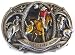 NEW LARGE CHAMPIONSHIP RODEO BRONCO BUSTN', BULL RIDING BELT BUCKLE CLIP CLASP FASTENER