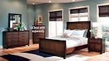 4pc Queen Size Bedroom Set in Brown Finish Review