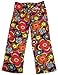 Bee Posh - Girls Eistein Flowers Cozy Fleece Pajama Pant, Brown, Multi 25517