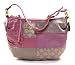 AUTHENTIC COACH ALI PATCHWORK TOP HANDLE SMALL POUCH/DEMI (Lilac, Pink)