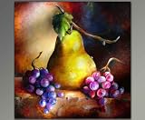 Des images FANTASTIQUES! Image xxl, bon marchés et modernes (Kitchen_Fruits-1-50x50cm) Images décoratives, avec cadre sur châssis. Grand dans le shop en ligne. Belle press dŽart sur écran original comme image décorative avec cadre. Moins cher que des images à lŽhuile. Affiche, poster avec cadre. Picture Typ (fruits poire raisins vitamines cuisine) 100% fabriquée en Allemagne. Image du produit