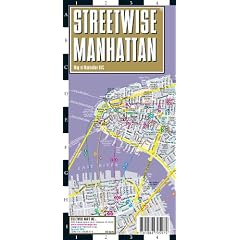 Streetwise Manhattan Map - Laminated City Street Map of Manhattan, New York - Folding pocket size travel map with subway map, bus map