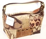AUTHENTIC COACH GALLERY PATCHWORK TOP HANDLE POUCH 40914