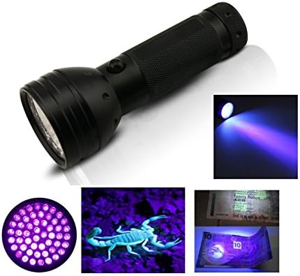 UV Flashlight - Ultraviolet Flashlight - Super Bright 51 LEDs - by ContractorsGrade®