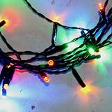 Lights4fun 100 Multi Coloured Solar Powered LED Fairy Lights