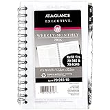 AT-A-GLANCE Weekly / Monthly 2016 Refill for 70-345, 70-N345, Executive, 4-7/8 x 8 Inches (70-910-10)