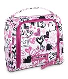 JanSport Lunch Break Lunch Box (White/Pink Hearts)