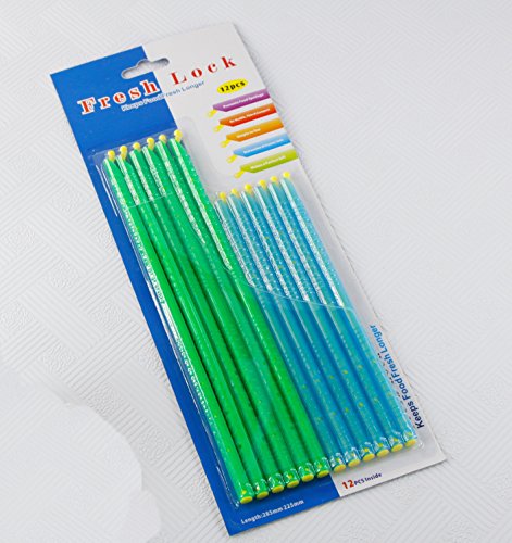 Freshlock Bag Sealer Stick to Keep Food or Anything Fresh, **Popular Large Sizes** - 12 Pack (6pcs of 11.25" and 6pcs of 8.75")