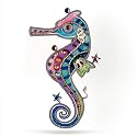 Rainbow Seahorse Pin from the Artazia Collection #832 NP