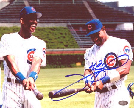 Sammy Sosa Chicago Cubs 8x10 Autographed Photograph with Fred McGriff