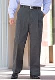 Self-Adjusting Double Pleated Waist Slacks