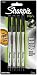 Sharpie Permanent Ink Pen, Fine Point, Black/Gray Barrel, Black Ink, 4 per Pack (1742661)