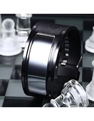 Youyoupifa Black Band LED Wrist Watch with 10 Character Display£¨Unisex£©