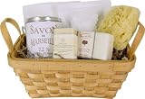 All natural clean spa Marseille soap lavender and more French pampering basket