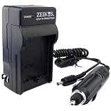 Zeikos ZE-CHOL-LI AC Wall Charger and DC Car Charger for Select Olympus, Nikon, Fuji, Pentax, Kodak Batteries