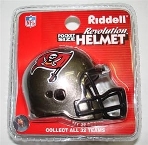Tampa Bay Bucs Riddell Revolution Pocket Pro Football Helmet