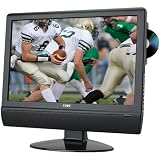 Coby TFDVD1574 15-Inch Widescreen LCD HDTV with Built In DVD Player, Black