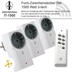Intertechno Funksteckdosen 3 fach Set IT-1500