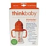 Thinkbaby Thinkster Straw Bottle, 9 Ounce, Natural/Orange