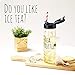 The Bottle TheJD Transparent Bucket Pail Water Bottle BPA Free Non-Toxic 550ml - 18oz (Tea-Bottle)