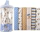 Luvable Friends 6-Pack Flannel Receiving Blankets, Blue