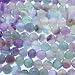 Flourite : Round-Faceted - 6mm Diameter, Sold by: 16 Inch Strand with Angel Mountain Beads Heart Cha