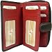 New ladies Visconti Colorado soft leather black red two tone purse wallet CD22
