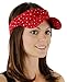 Glitter Sequin Visor for Ladies, Red