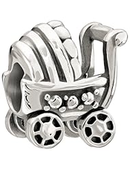 Authentic Chamilia Sterling Silver Charm "Baby Buggy" 2010-3083