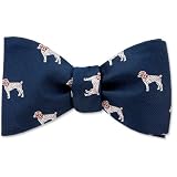 German Pointer by Kay Nine Design navy blue polyester freestyle bowties