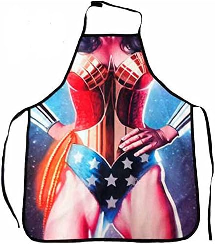 Af Kitchen : Sexy Cooking Wonder Woman Apron Novelty Funny Dinner Party BBQ
