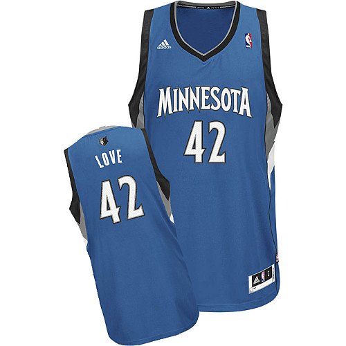 NBA Men's Minnesota Timberwolves Kevin Love Revolution 30 Road Swingman Jersey (Blue, X-Large)
